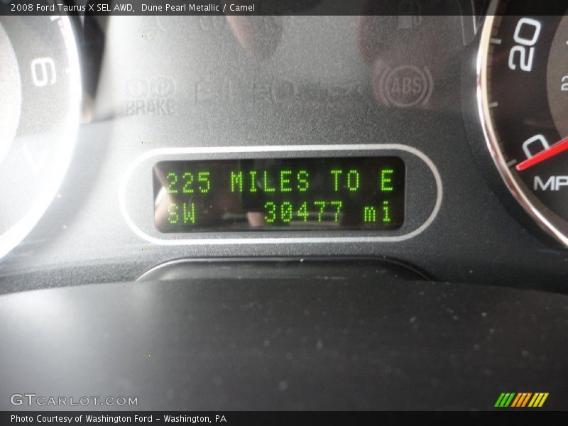 Dune Pearl Metallic / Camel 2008 Ford Taurus X SEL AWD