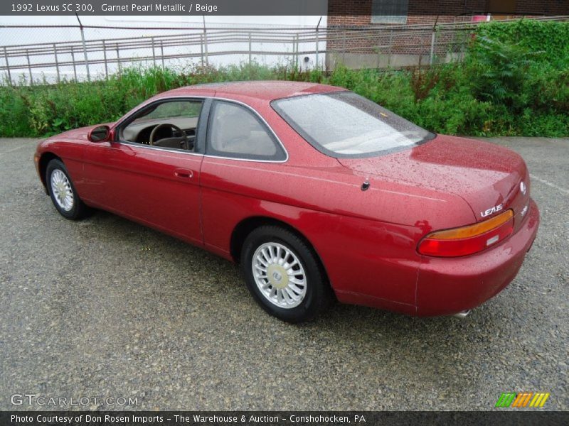 Garnet Pearl Metallic / Beige 1992 Lexus SC 300