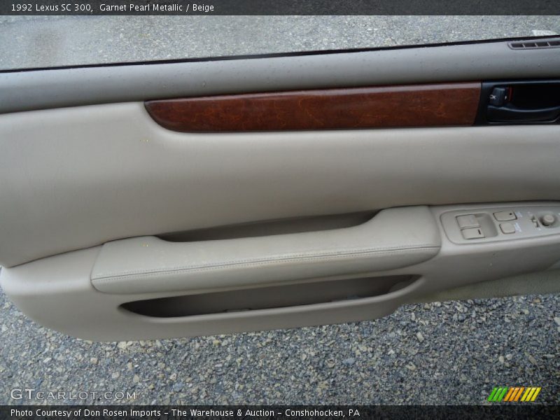Garnet Pearl Metallic / Beige 1992 Lexus SC 300