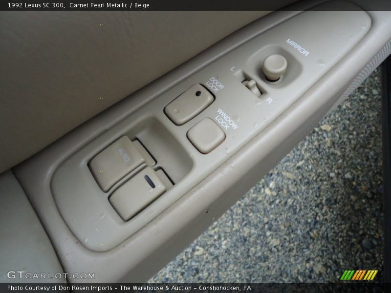 Garnet Pearl Metallic / Beige 1992 Lexus SC 300