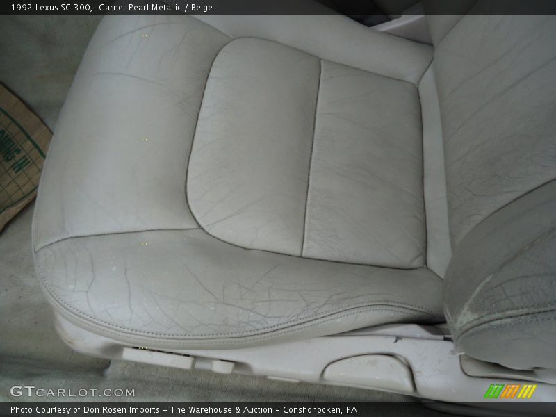 Garnet Pearl Metallic / Beige 1992 Lexus SC 300