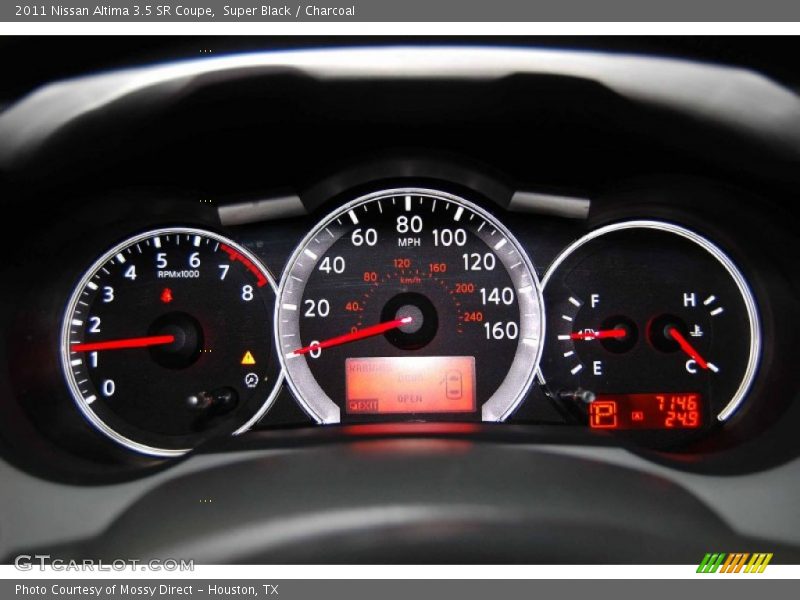 Super Black / Charcoal 2011 Nissan Altima 3.5 SR Coupe
