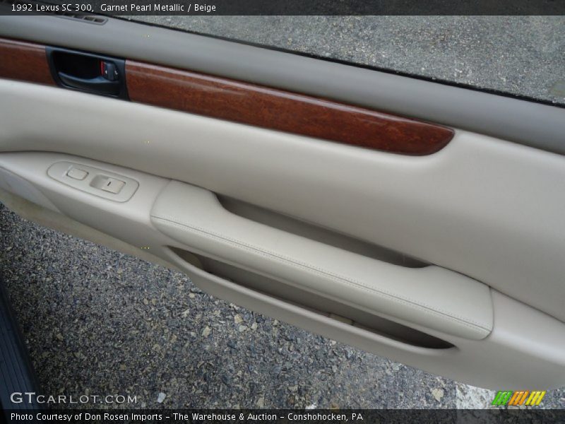Garnet Pearl Metallic / Beige 1992 Lexus SC 300