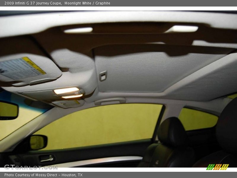 Moonlight White / Graphite 2009 Infiniti G 37 Journey Coupe
