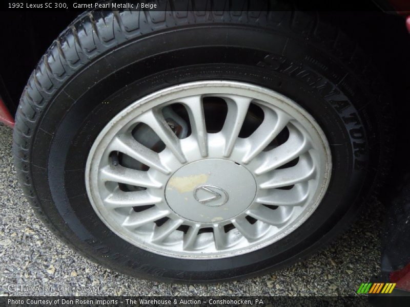 Garnet Pearl Metallic / Beige 1992 Lexus SC 300