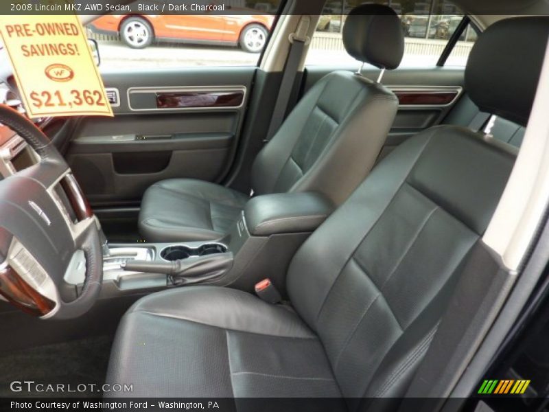Black / Dark Charcoal 2008 Lincoln MKZ AWD Sedan