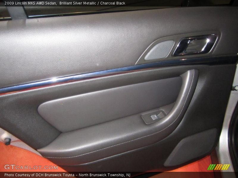 Brilliant Silver Metallic / Charcoal Black 2009 Lincoln MKS AWD Sedan