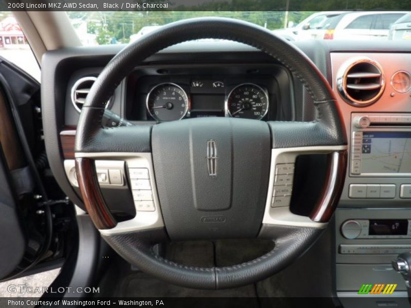 Black / Dark Charcoal 2008 Lincoln MKZ AWD Sedan