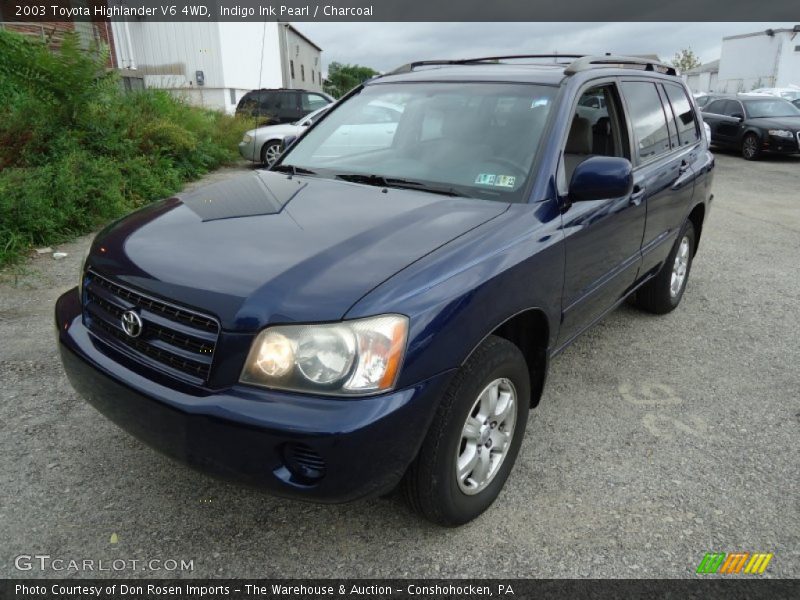 Indigo Ink Pearl / Charcoal 2003 Toyota Highlander V6 4WD