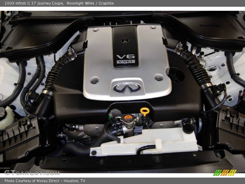 Moonlight White / Graphite 2009 Infiniti G 37 Journey Coupe