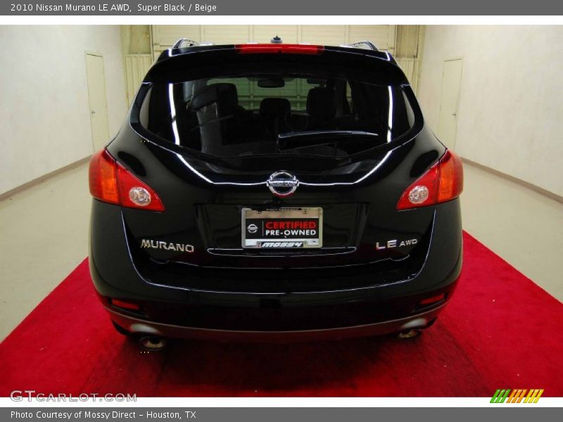 Super Black / Beige 2010 Nissan Murano LE AWD