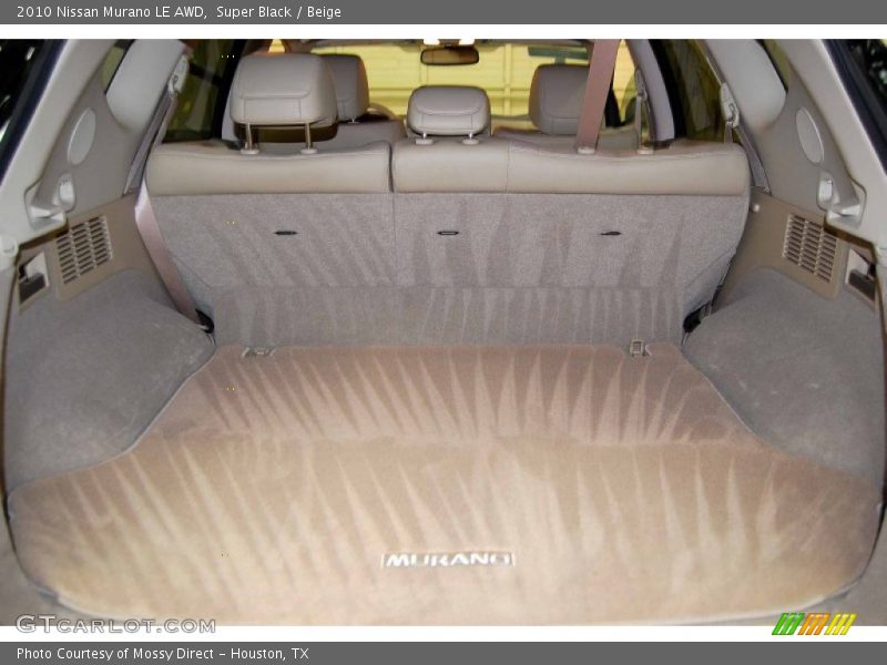 Super Black / Beige 2010 Nissan Murano LE AWD