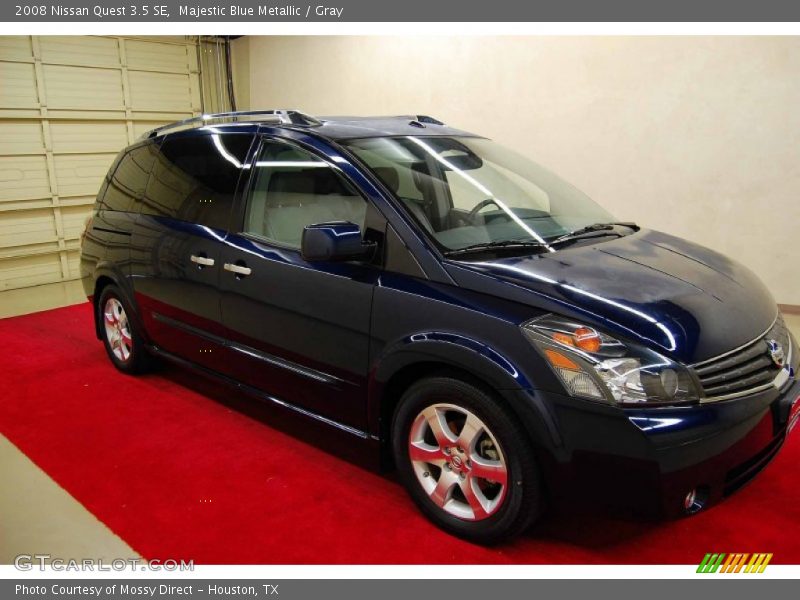 Majestic Blue Metallic / Gray 2008 Nissan Quest 3.5 SE