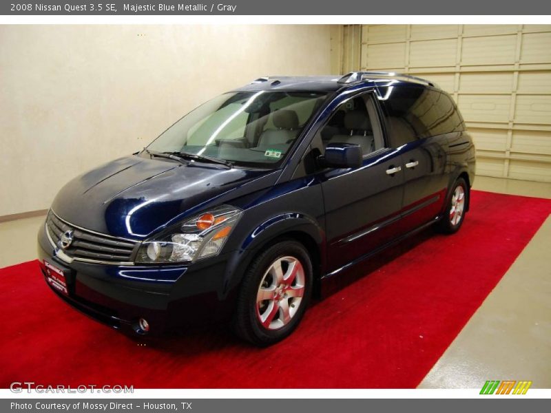 Majestic Blue Metallic / Gray 2008 Nissan Quest 3.5 SE