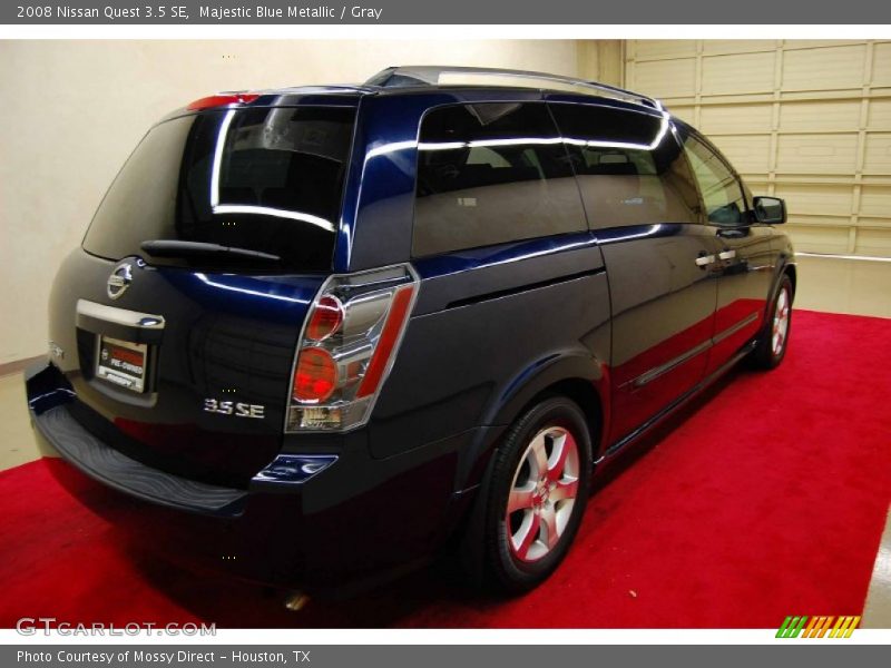 Majestic Blue Metallic / Gray 2008 Nissan Quest 3.5 SE