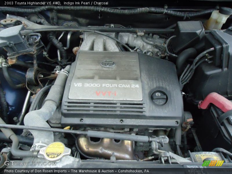 Indigo Ink Pearl / Charcoal 2003 Toyota Highlander V6 4WD
