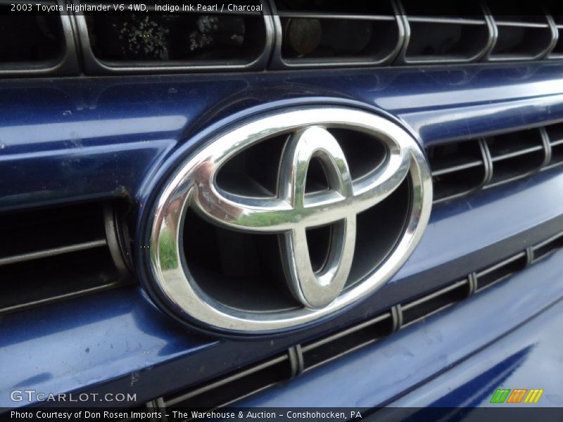 Indigo Ink Pearl / Charcoal 2003 Toyota Highlander V6 4WD