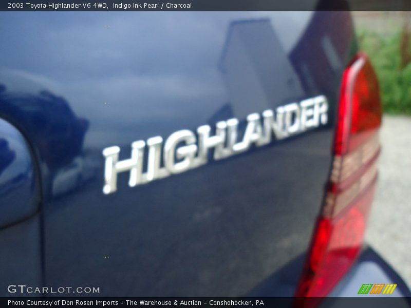 Indigo Ink Pearl / Charcoal 2003 Toyota Highlander V6 4WD