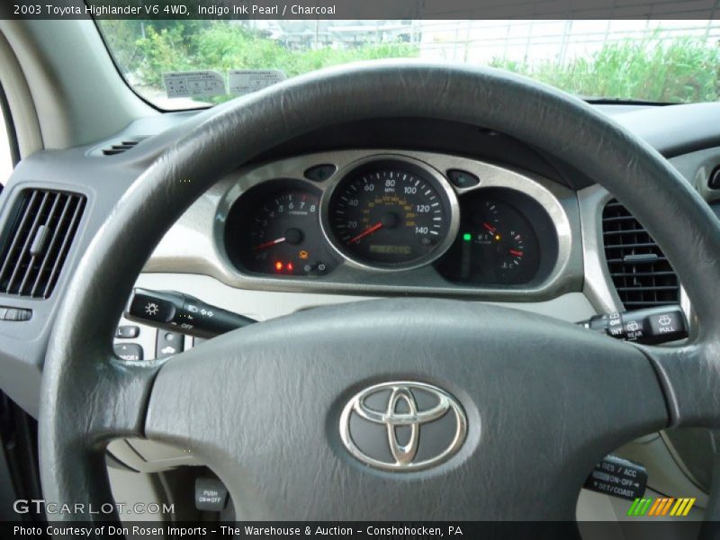 Indigo Ink Pearl / Charcoal 2003 Toyota Highlander V6 4WD