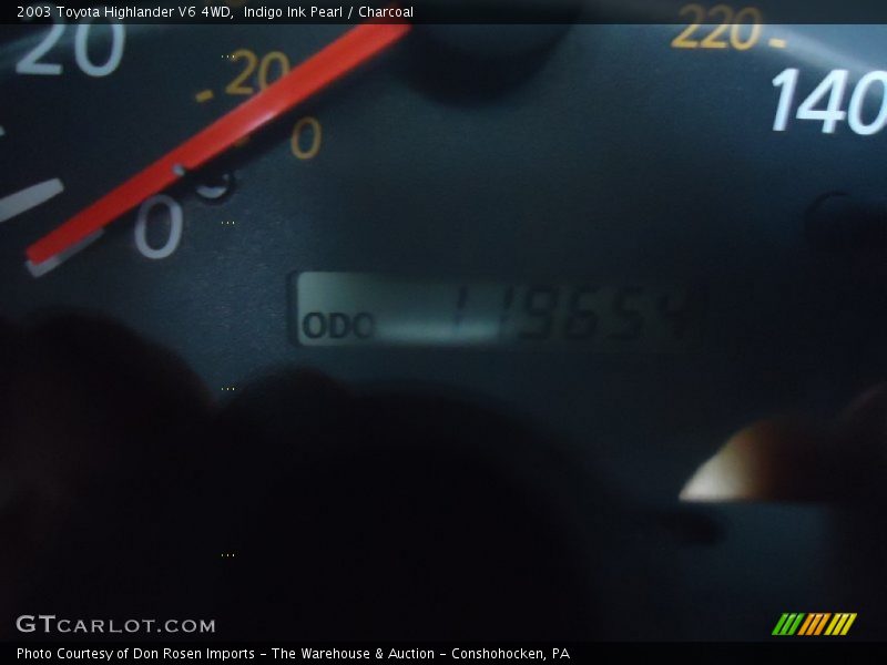 Indigo Ink Pearl / Charcoal 2003 Toyota Highlander V6 4WD