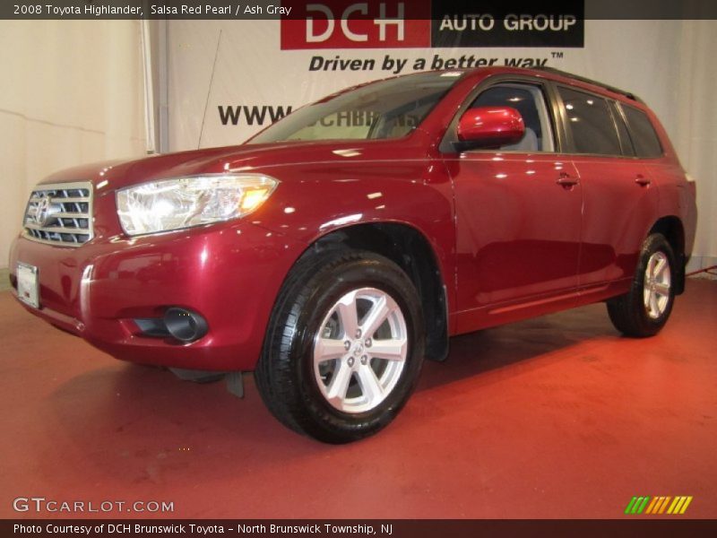 Salsa Red Pearl / Ash Gray 2008 Toyota Highlander