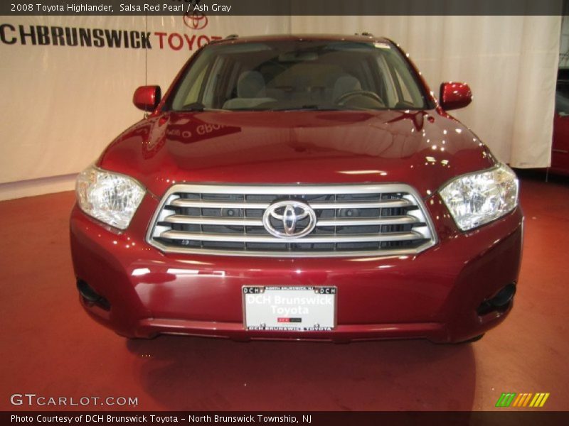 Salsa Red Pearl / Ash Gray 2008 Toyota Highlander