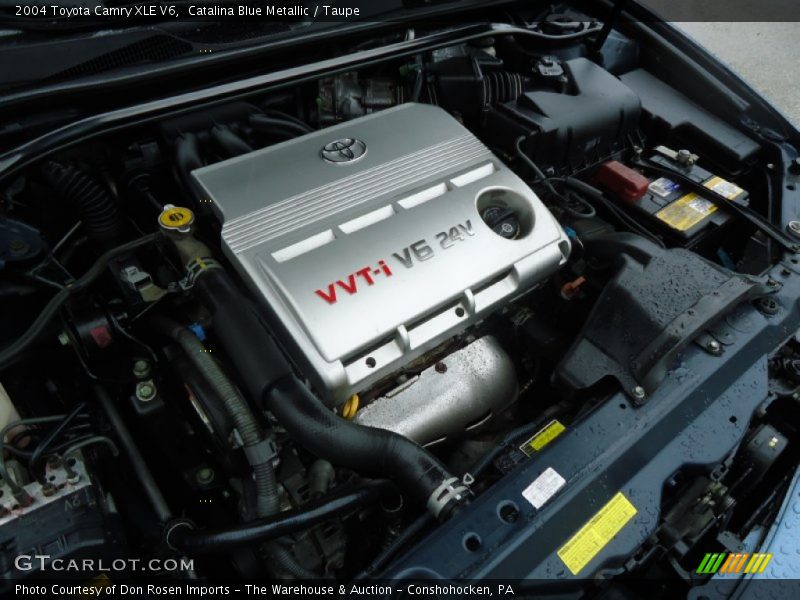 Catalina Blue Metallic / Taupe 2004 Toyota Camry XLE V6