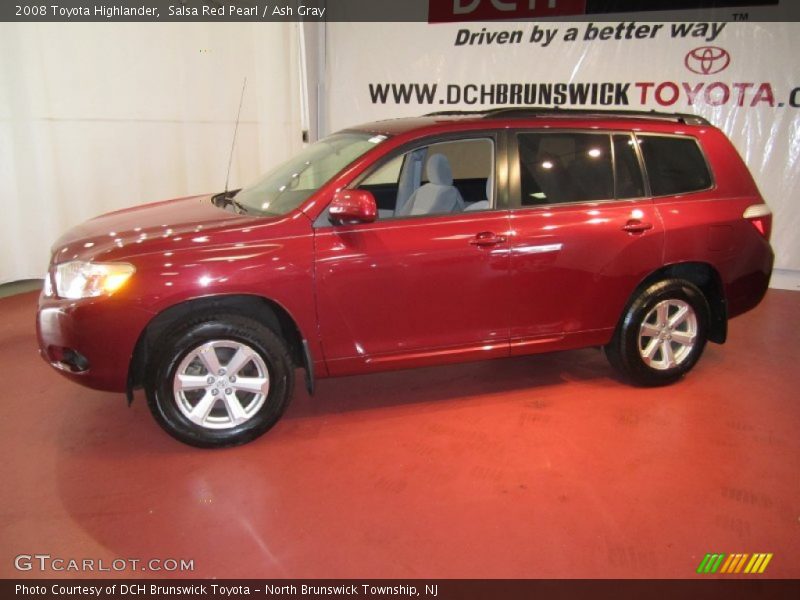 Salsa Red Pearl / Ash Gray 2008 Toyota Highlander