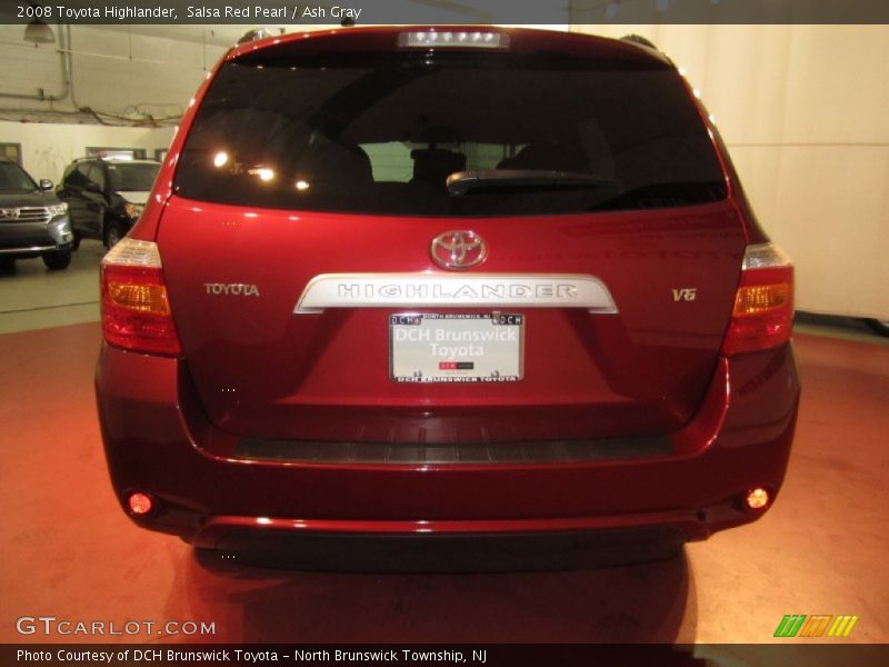 Salsa Red Pearl / Ash Gray 2008 Toyota Highlander