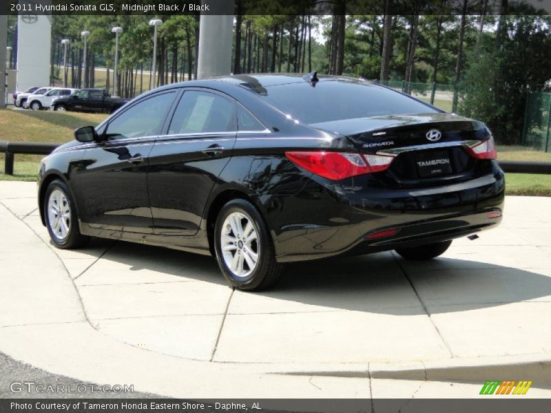 Midnight Black / Black 2011 Hyundai Sonata GLS