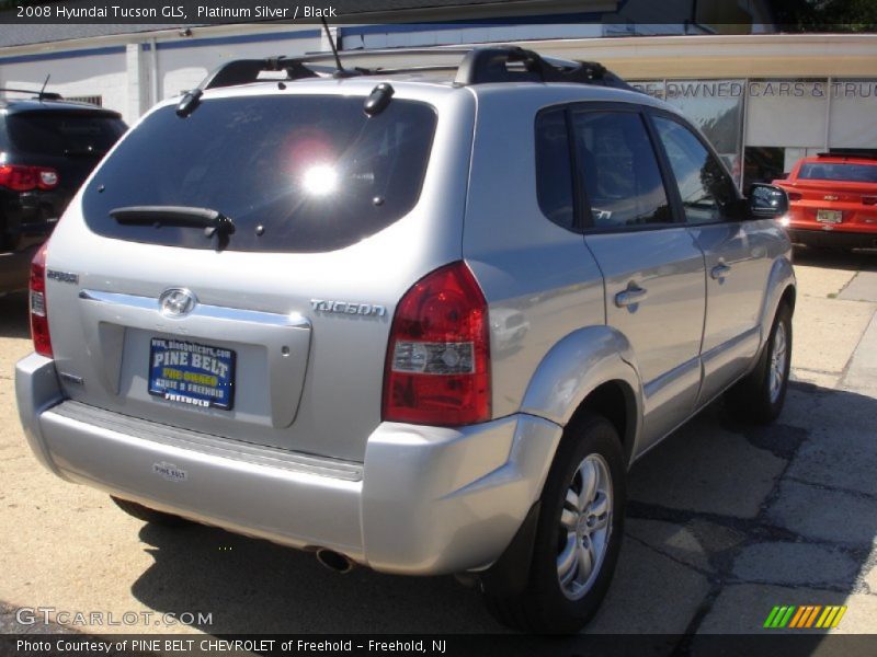 Platinum Silver / Black 2008 Hyundai Tucson GLS