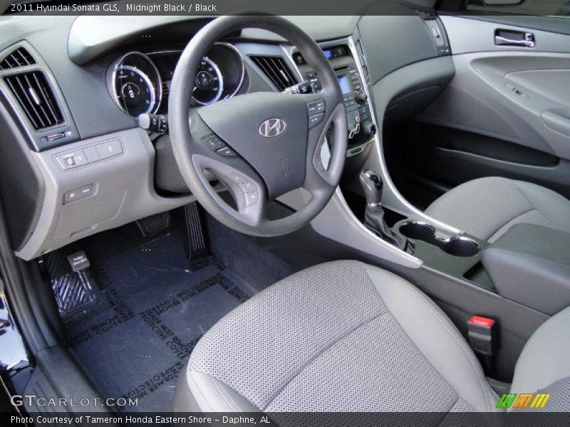 Midnight Black / Black 2011 Hyundai Sonata GLS