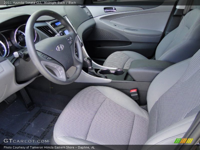 Midnight Black / Black 2011 Hyundai Sonata GLS