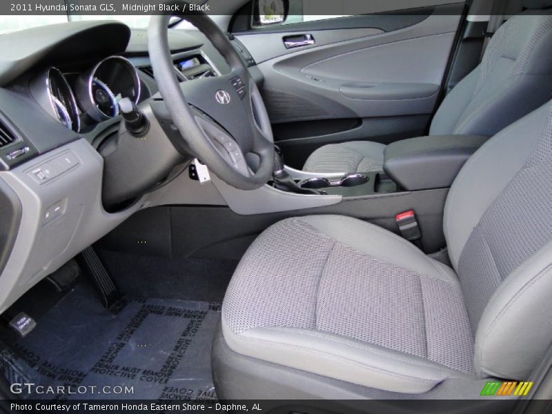 Midnight Black / Black 2011 Hyundai Sonata GLS