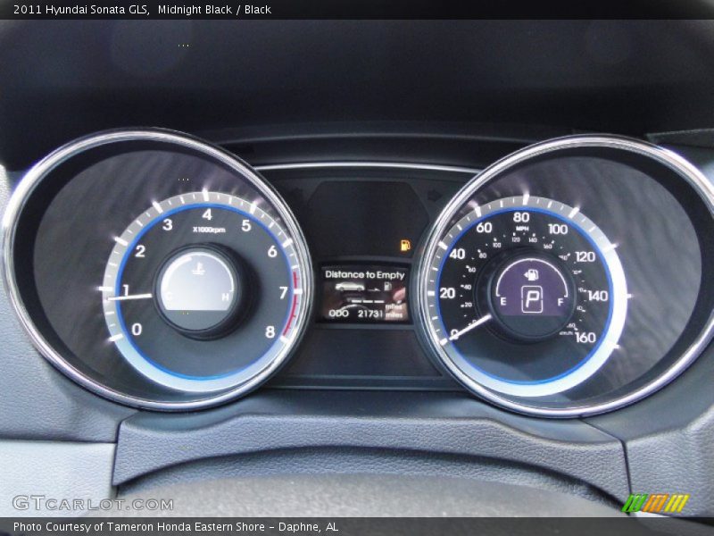 Midnight Black / Black 2011 Hyundai Sonata GLS