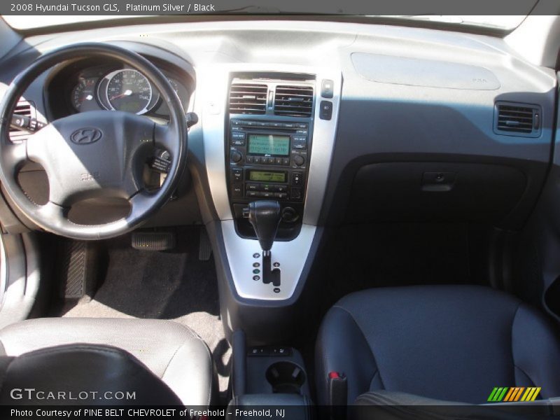 Platinum Silver / Black 2008 Hyundai Tucson GLS