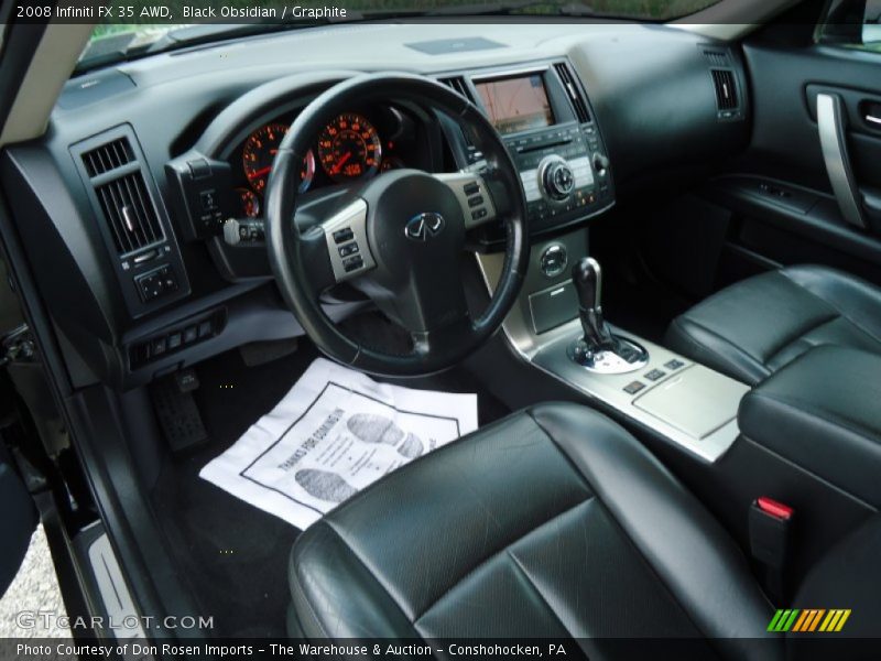 Black Obsidian / Graphite 2008 Infiniti FX 35 AWD