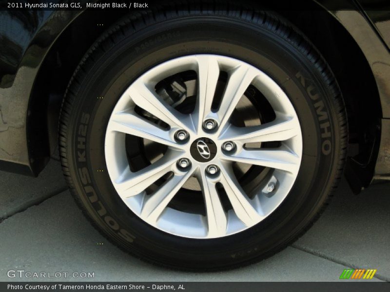 Midnight Black / Black 2011 Hyundai Sonata GLS