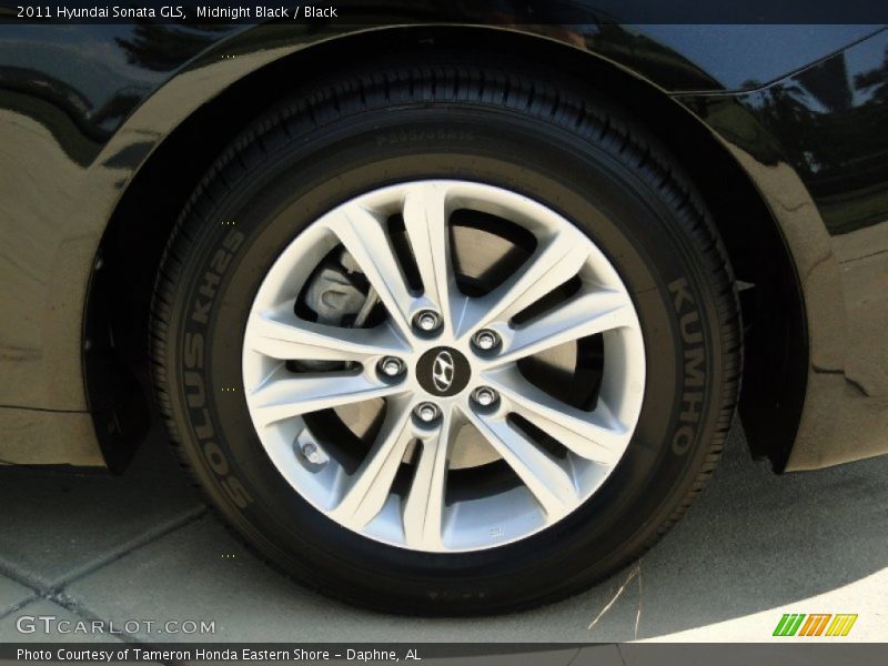 Midnight Black / Black 2011 Hyundai Sonata GLS