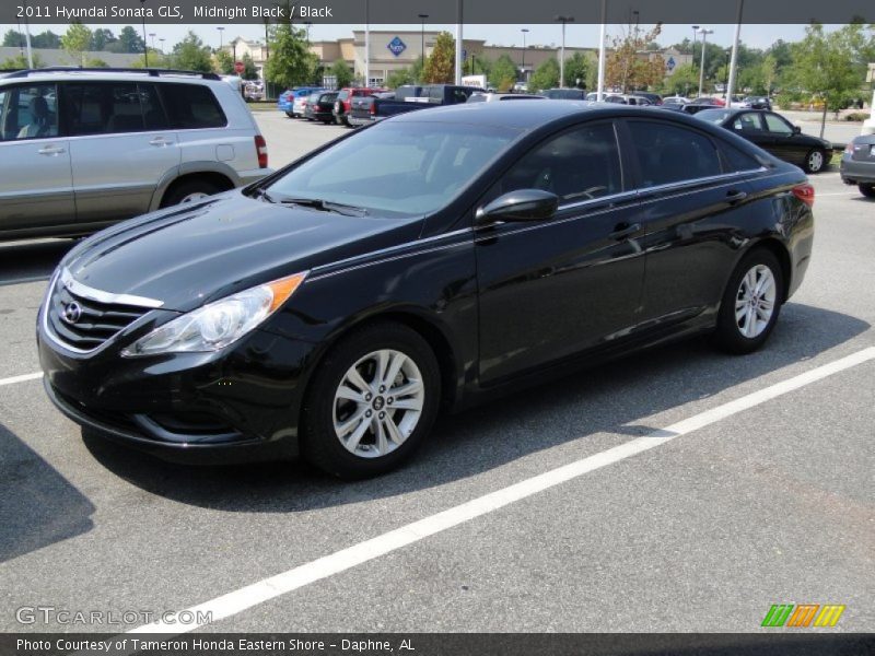 Midnight Black / Black 2011 Hyundai Sonata GLS