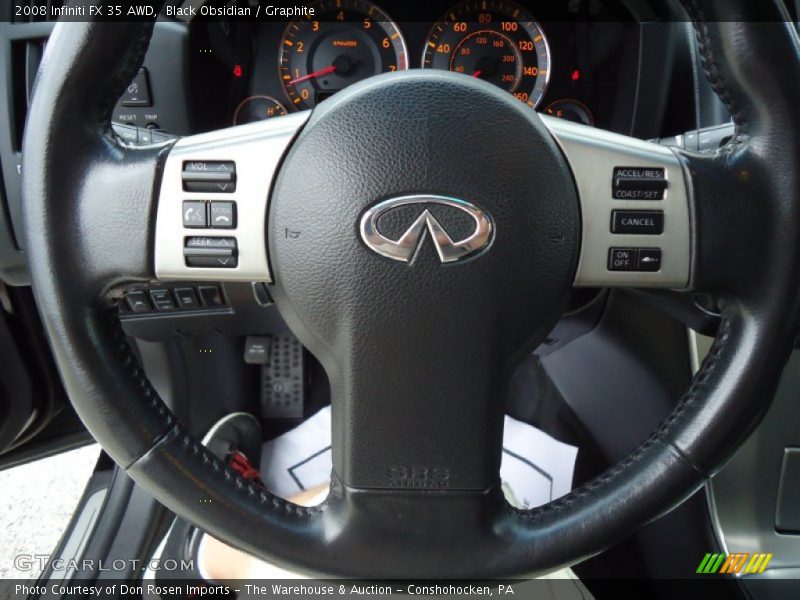 Black Obsidian / Graphite 2008 Infiniti FX 35 AWD