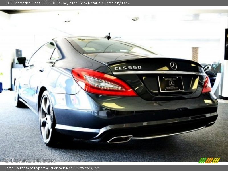 Steel Grey Metallic / Porcelain/Black 2012 Mercedes-Benz CLS 550 Coupe