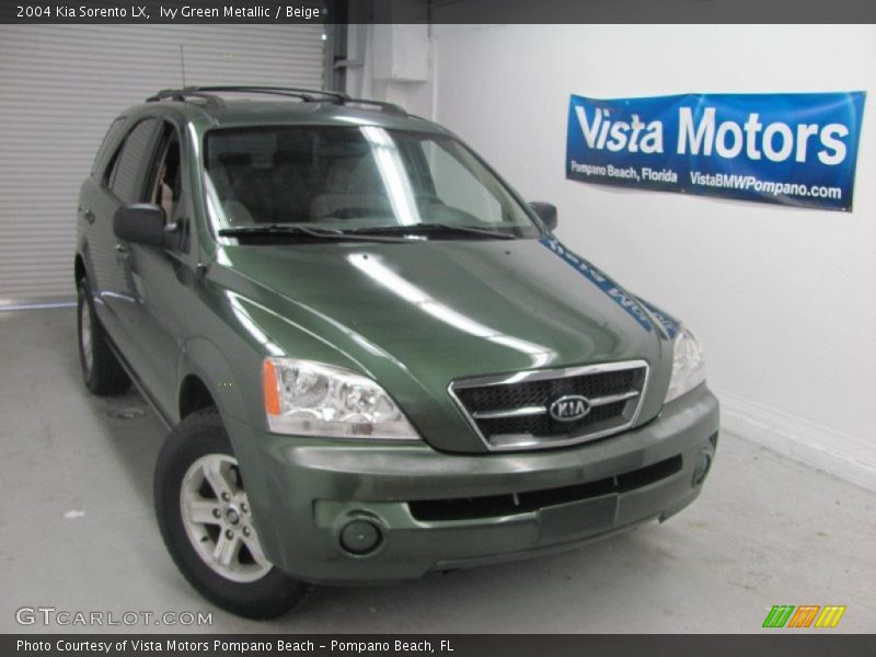 Ivy Green Metallic / Beige 2004 Kia Sorento LX
