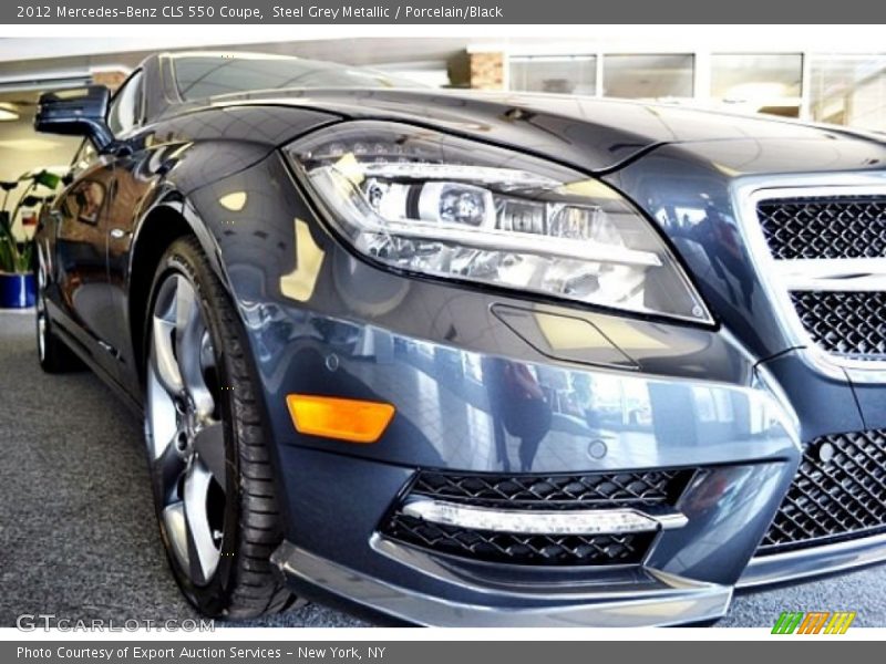 Steel Grey Metallic / Porcelain/Black 2012 Mercedes-Benz CLS 550 Coupe
