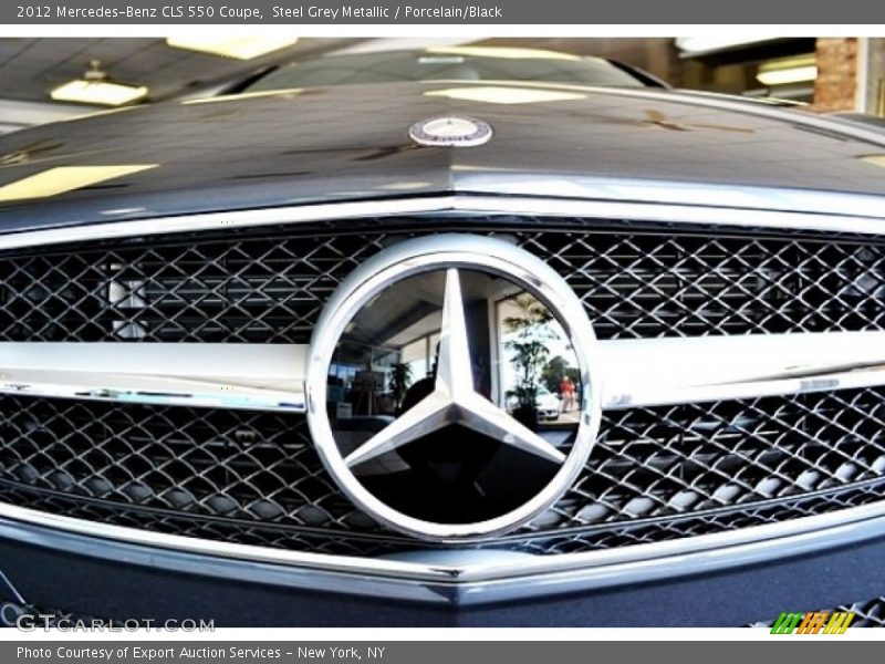 Steel Grey Metallic / Porcelain/Black 2012 Mercedes-Benz CLS 550 Coupe