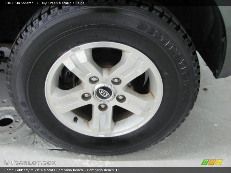 Ivy Green Metallic / Beige 2004 Kia Sorento LX