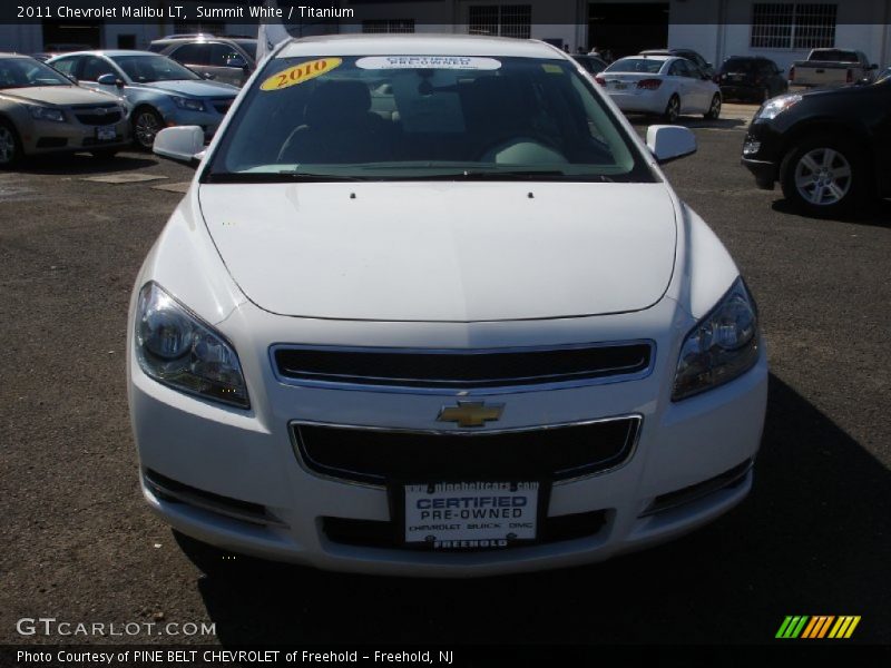 Summit White / Titanium 2011 Chevrolet Malibu LT
