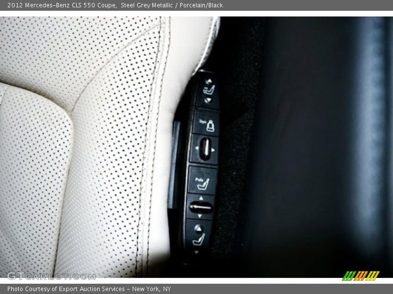 Steel Grey Metallic / Porcelain/Black 2012 Mercedes-Benz CLS 550 Coupe