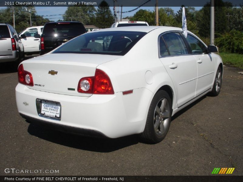 Summit White / Titanium 2011 Chevrolet Malibu LT