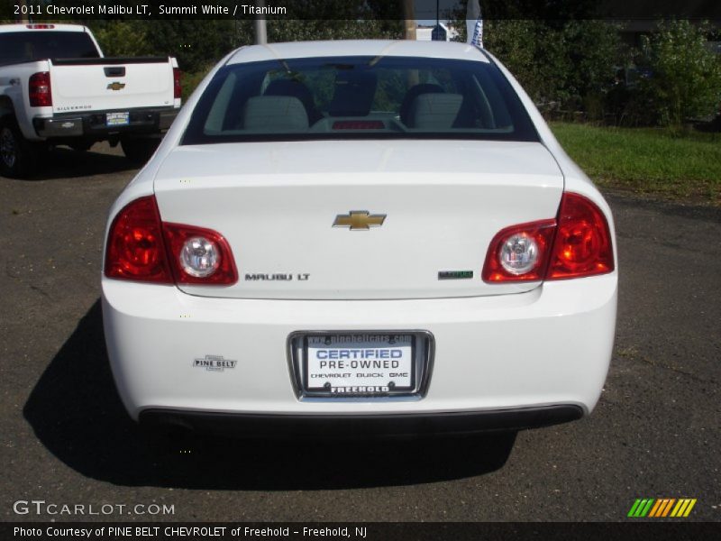 Summit White / Titanium 2011 Chevrolet Malibu LT